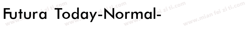 Futura Today-Normal字体转换
